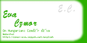 eva czmor business card